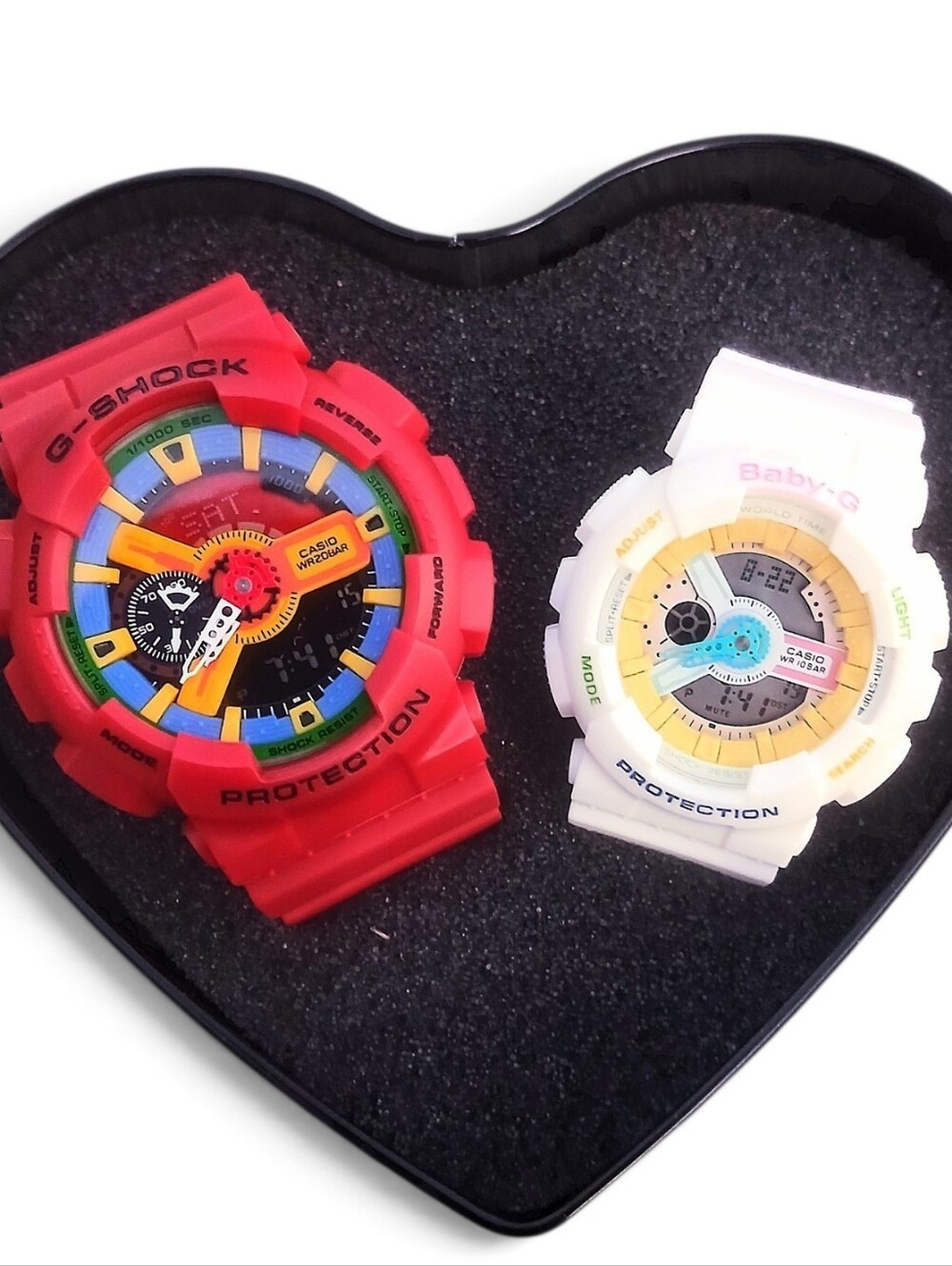 Casio Red & Snow White Premium Color Spectrum Series Lover's Collection G-Shock